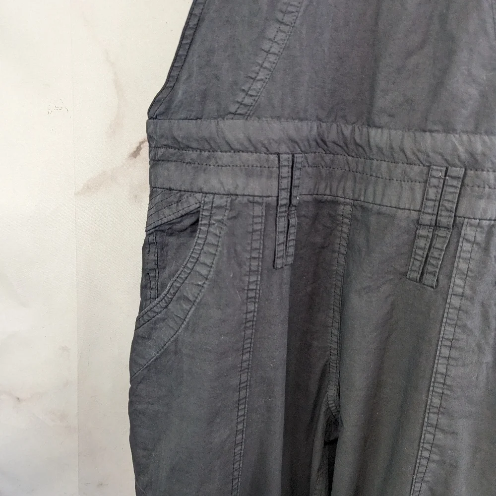 Isabel Marant Overalls Women 25 0 XS Black Skinny Bib Jumpsuit Zip Crop